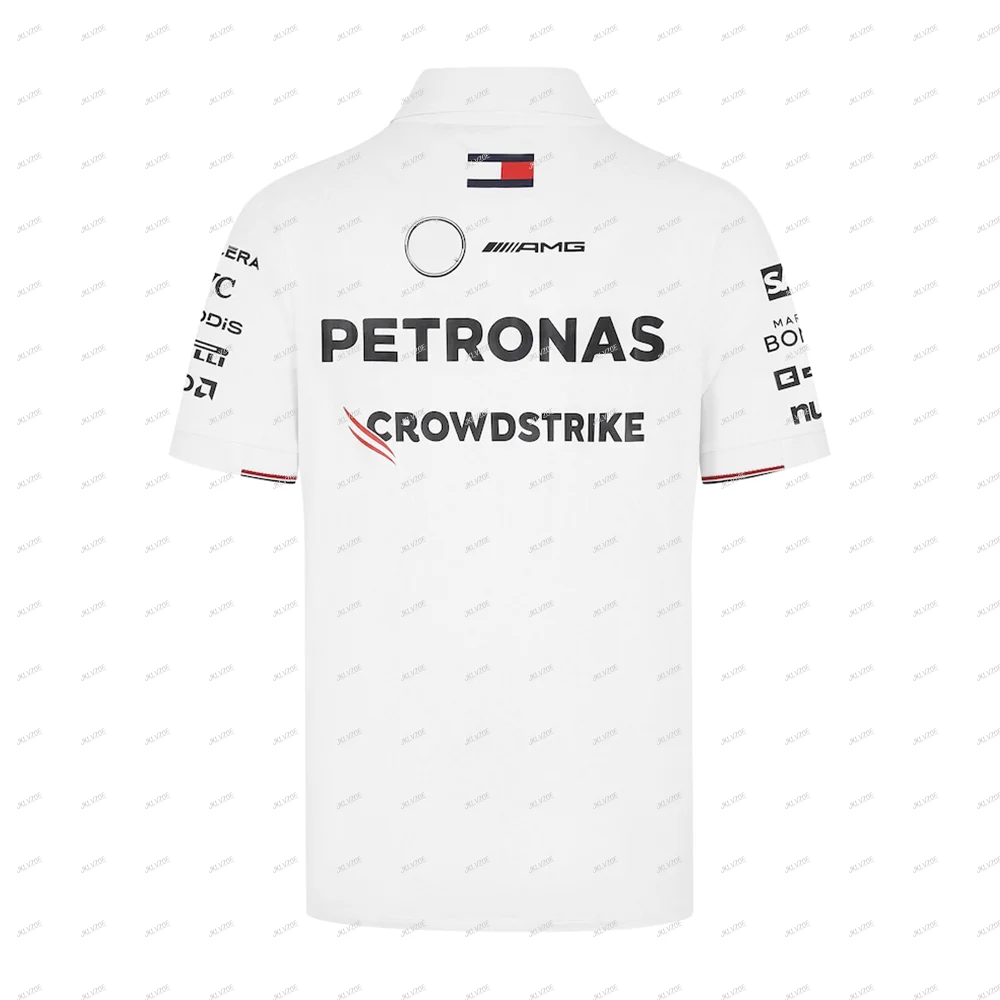 Petronas Jersey Adult Sports Tops Game F1 Teamt Shirt Racing Car Clothing Motorcycle Children Boys Girls Men Tee Kids Polo