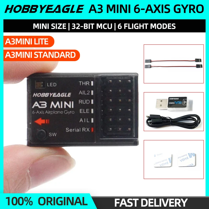 HobbyeagleA3Mini6AxisGyroSystemLiteStandardFlightControlFC