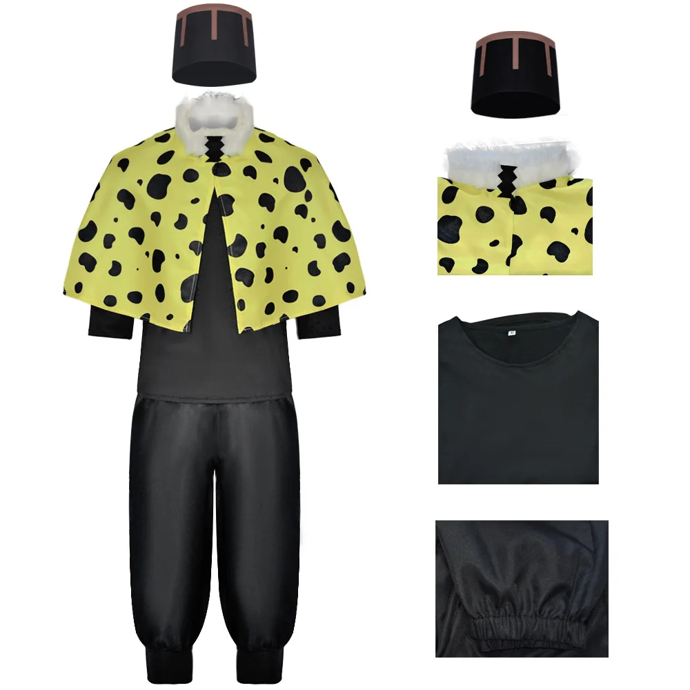 Jujutsu Kaisen Jogo Black Suit and Hat Cosplay Costume
