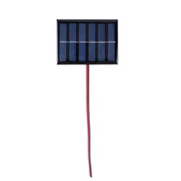 Mini panneau solaire en polysilicium, 100MA, 1W, 3V, 1/2 pièces, chargeur de cellules avec câble pour le chargement de la batterie 2-3V 4