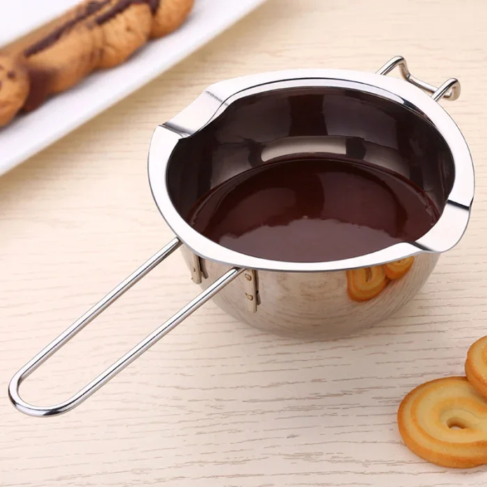 Stainless Steel Chocolate Cheese Melting Pot Pan Bowl DIY Accessories Tool