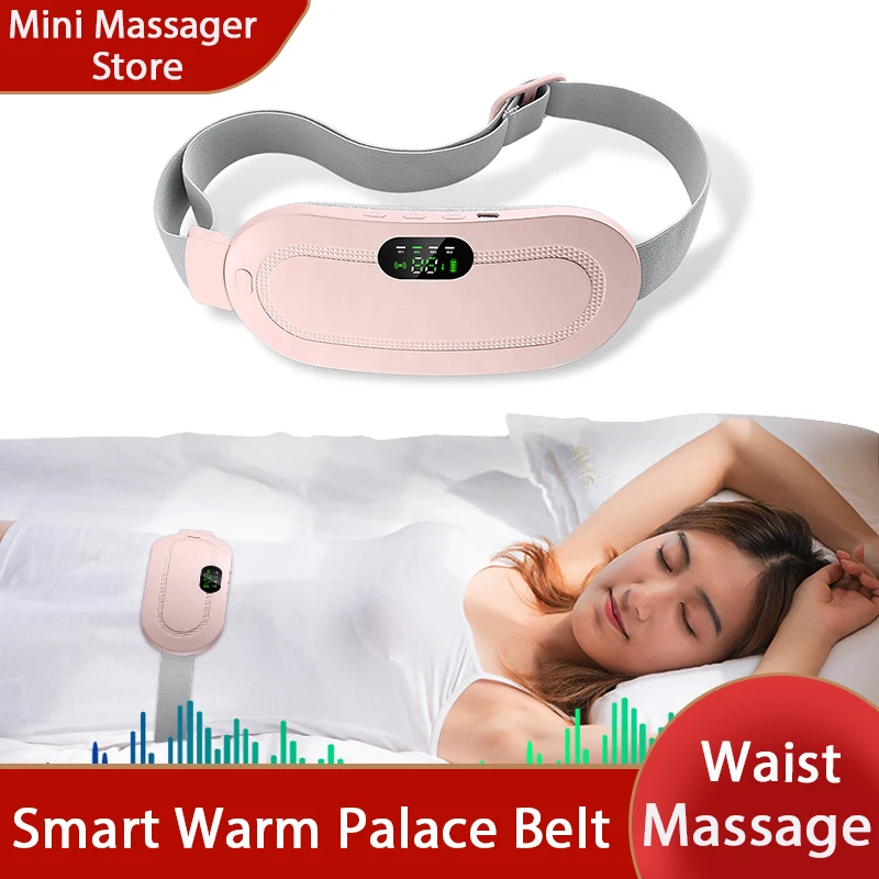 Waist Massage Vibration Heating Pad Relieves Menstrual Pain Heating