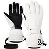 Fleece Ski Five Fingers Gloves Touch Screen Gloves Winter Non-slip White Warm Riding Gloves Thickened Waterproof Sports Gloves 1