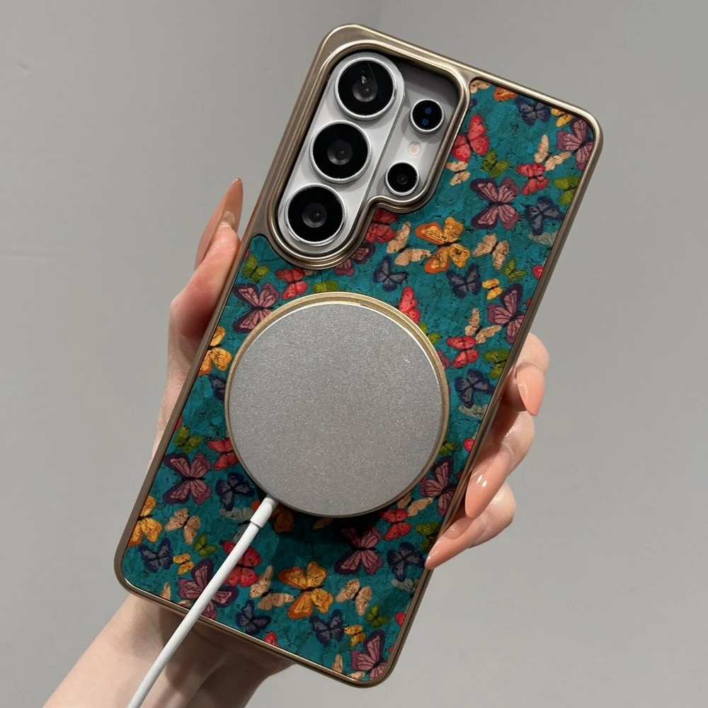 Ultra Plating 360° Rotation Alloy Bracket PU Leather Magnetic Case - Premium Hard Cover