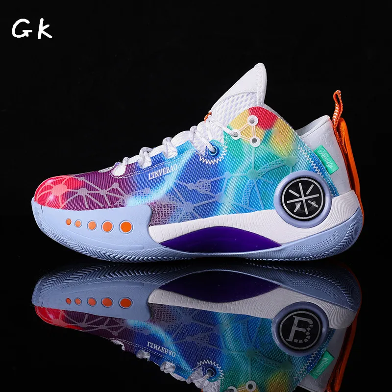 

Men Basketball Shoes Boys Kids Breathable High Top Running Non-Slip Sport Athletic Trainers Workout Fitness Sneakers