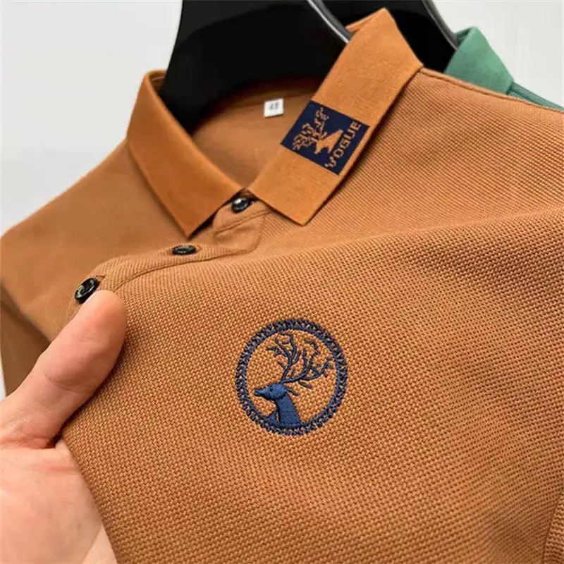 

New Arrival, European Luxury Summer 2022 Men's Polo Shirt Cotton Lapel Embroidered Breathable Quick Dry Fit Casual Top Tank Tops