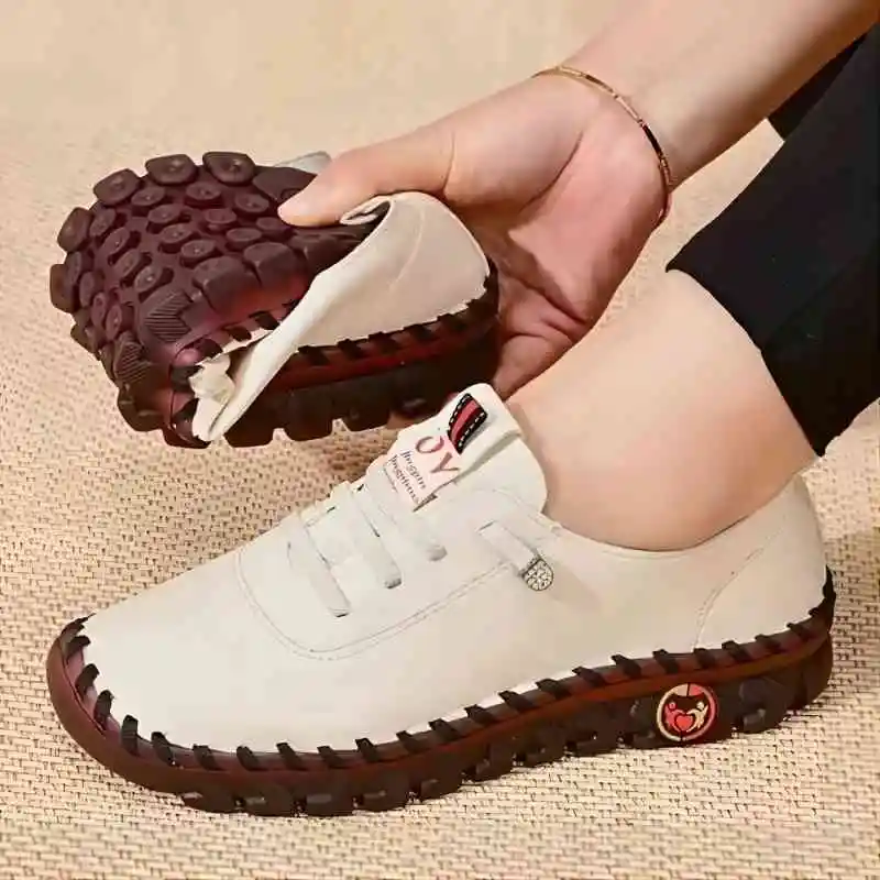 Spring and Summer Soft-soled Roman Breathable Retro Stitching Muffin Bottom Plus Size WOMEN'S Shoes Single women shoes