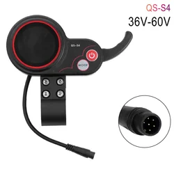 Enhanced Electric Scooter Dashboard with LCD Display and Thumb Throttle - 6 - Pin Multipurpose Accessory for Various Voltage Ranges (36 - 60V)