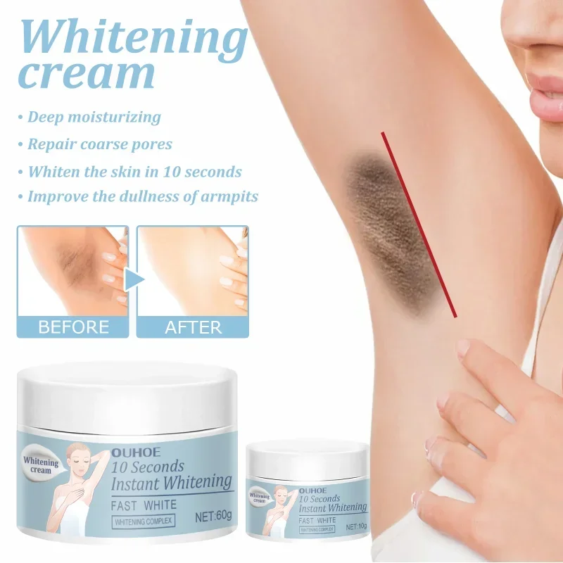 Under arm Whitening Cream for women Underarm Bleaching Whiten Elbow Knee Brighten Intimate Parts Dark Spots Remove Melanin care whitening cream