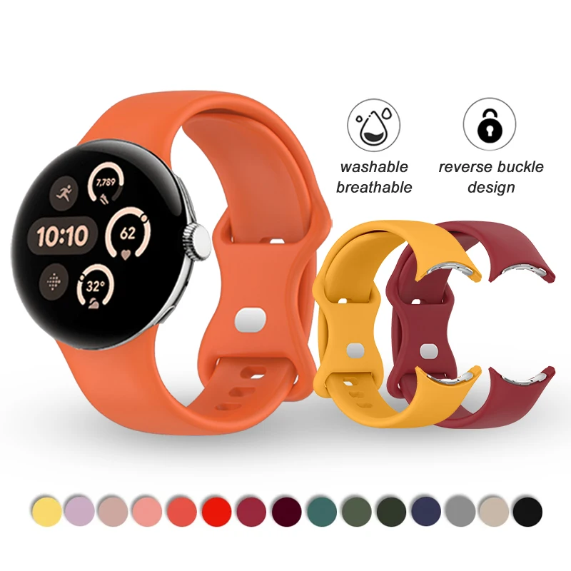 Durable Silicone Strap for Google Pixel Watch - Universal Fit for Women & Men