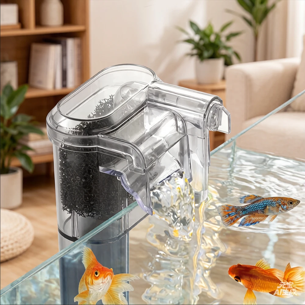 새로운 어항용 걸이식 필터, 미니 필터, USB, 2.5W, 250H/L, 30cm 미만의 어항, 수족관에 적합