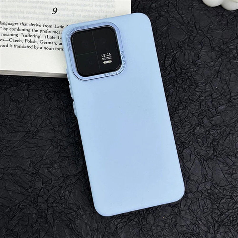 Luxury Matte Solid Color Shockproof Phone Case with Slim Metal Camera Protection