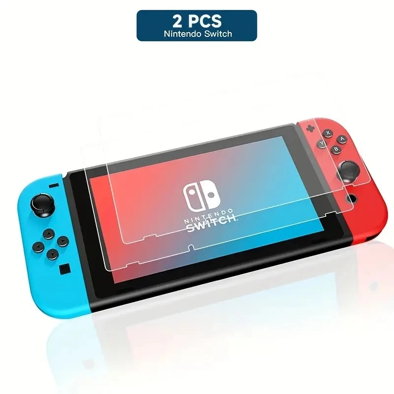 Premium Tempered Glass Screen Protector Film for Gaming Consoles (2-Pack)
