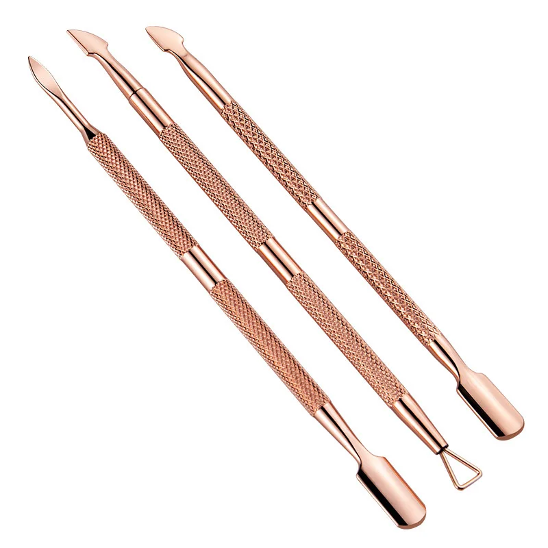 Nail Art Pusher Manicure Tools Nail Manicure Tools Manicure Pedicure Tools Pedicure Tools Cuticle Pusher Dead Skin Remover 2/6pcs Double-ended Stainless Steel Cuticle Pusher Dead Skin Push Remover For Pedicure Manicure Nail Art Cleaner Care Tool