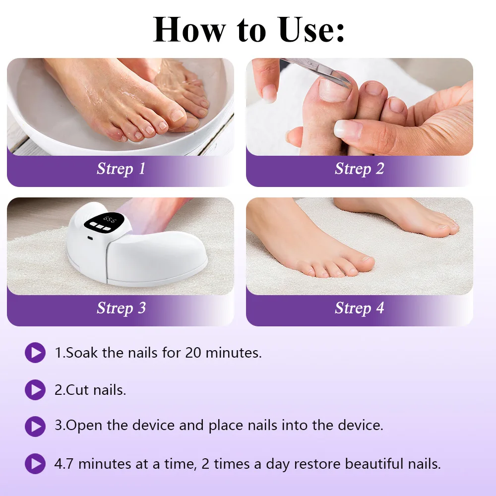 Appareil de traitement laser rechargeable pour mycose des ongles_voghion.com