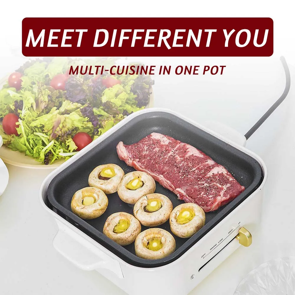 IM-C2068 Multifunctional cooking pot household kitchen appliance cooking pot electric frying pan 3
