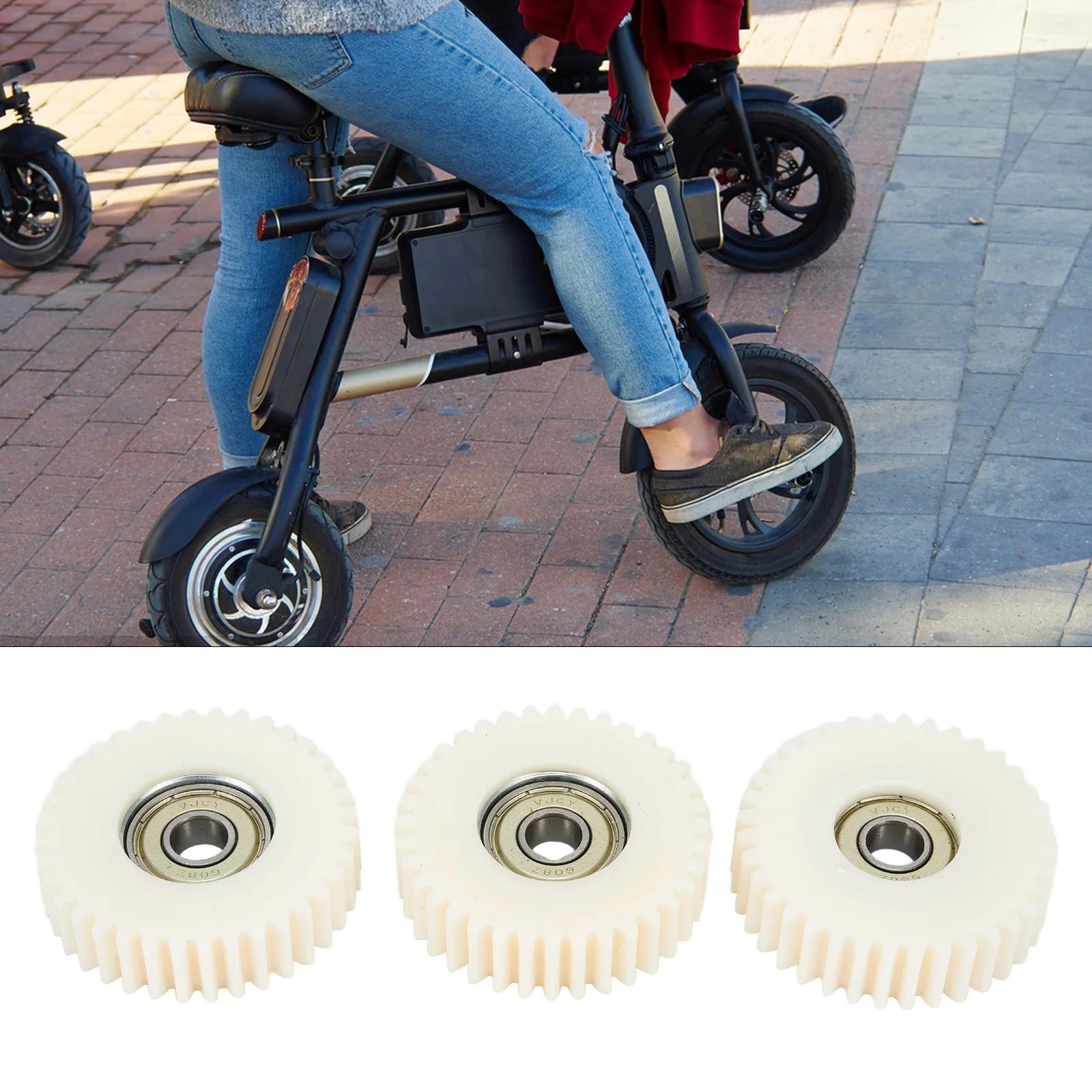 1/2/3 stücke 36t Zahnräder mit Lagern Radnaben Planeten getriebe für Bafang Motor Elektro fahrrad Zubehör Nylon 36t Zahnrad – Detail 4
