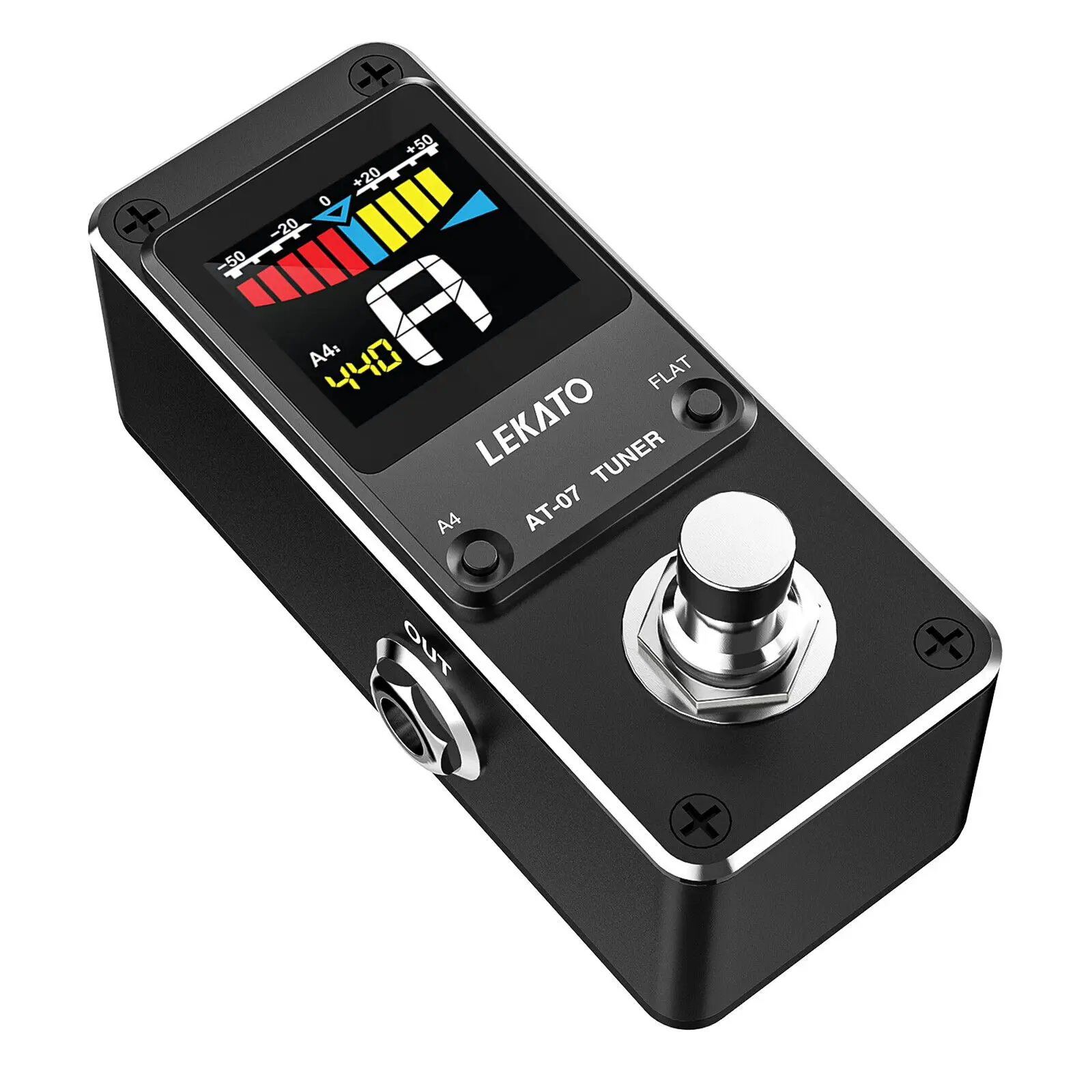 LEKATO AT-07 Single Tuner Pitch Guitar Effect Pedal Chromatic