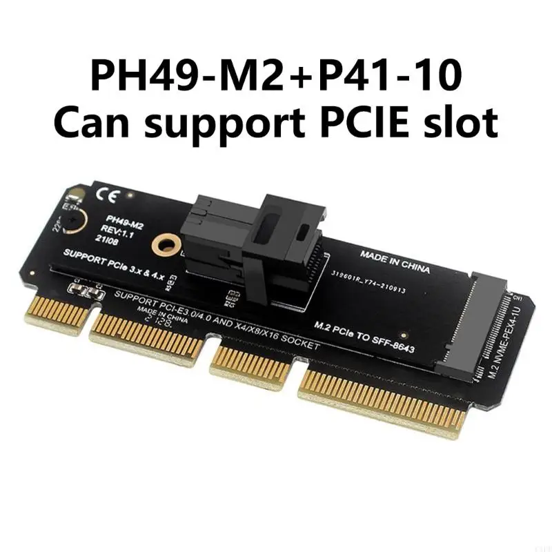 C1FD PCIe To SFF-8643 SFF-8639 Hard Disk Adapter Card for Desktop Accessories