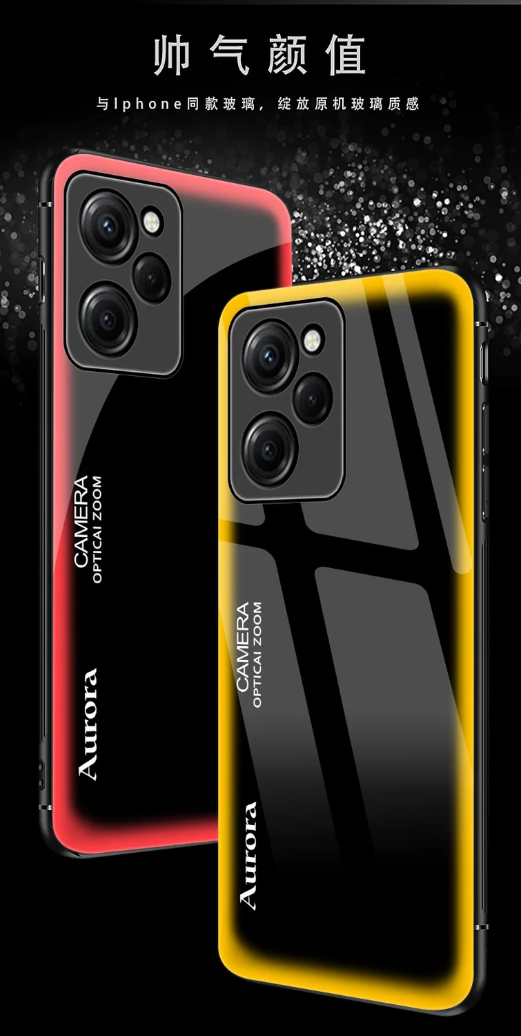 GOKEN Cover Per Xiaomi Poco X5 Pro 5G – Custodia Ibrida TPU/PC Con Supporto E 2 Vetri Temperati, Militare Antiurto, Nero - 3
