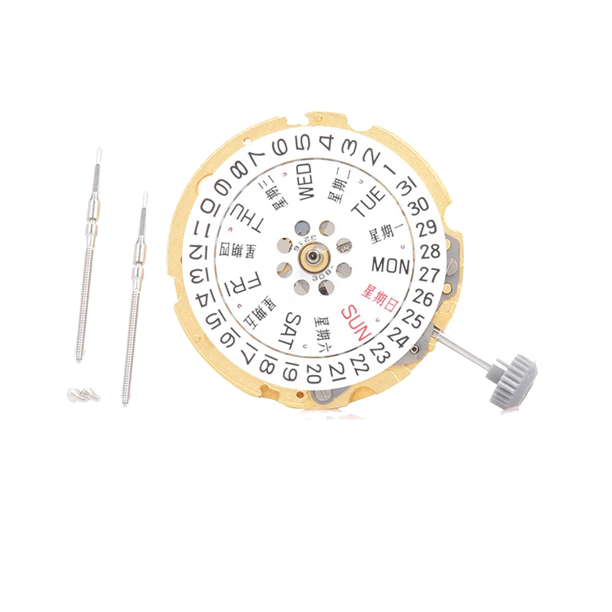 

8200 Movement Watch Movement Automatic Mechanical 21 Jewels Gold Double Calendar Watch Repair Accessories
