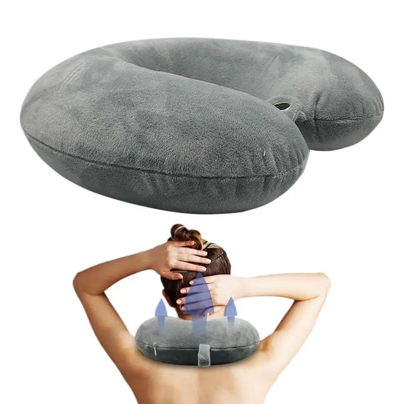 

U-Shaped Pillow lightweight Air Flight Office Inflatable Neck Pillow soft Memory Foam U-Shaped Travel Neck Pillow for headrest