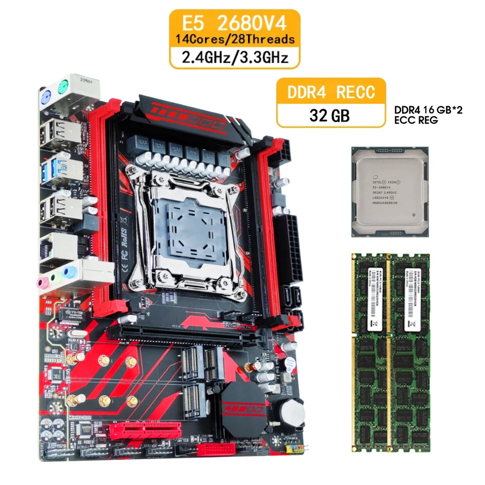 新品ケース高性能動画編集やゲーミングPC E5 2680v4 32GB