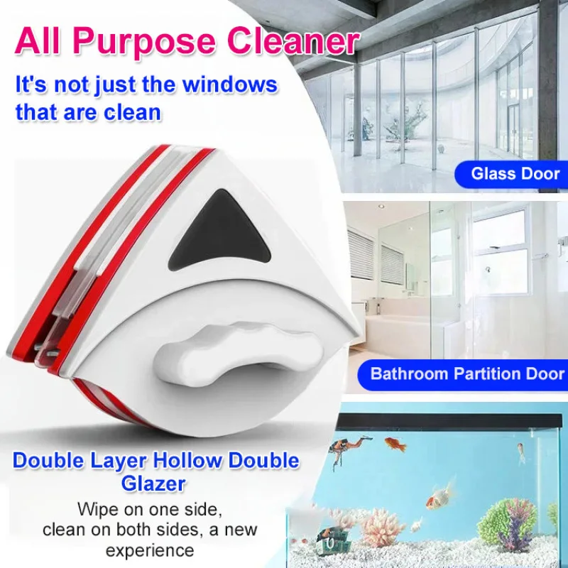 Highrise Thickened Glass Cleaning Window Cleaner Household Doublesided Magnetic Glass Eraser Adjustable Magnetic Window Cleaner