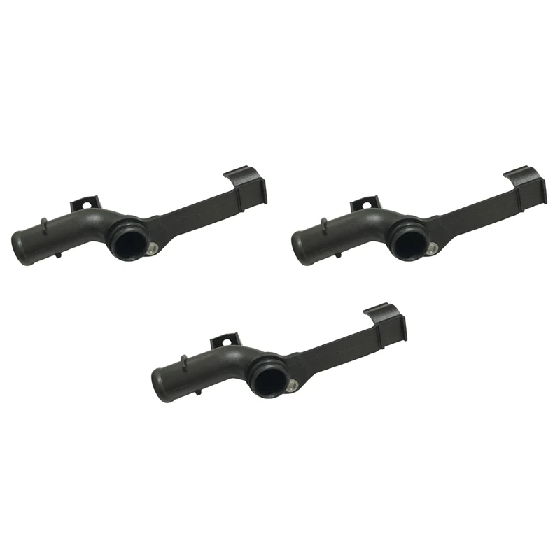 3X Black Plastic Engine Water Pipe Oil Cooler To Cylinder Head Fit For Mercedes Benz C230 W203 M271 A 2712001352