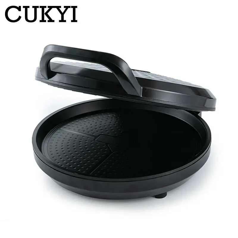 Electric Baking pan 30cm Diameter Double-sided heating Skillet Crepe maker Non-stick coating Pizza bake grill pancake griddle EU 5