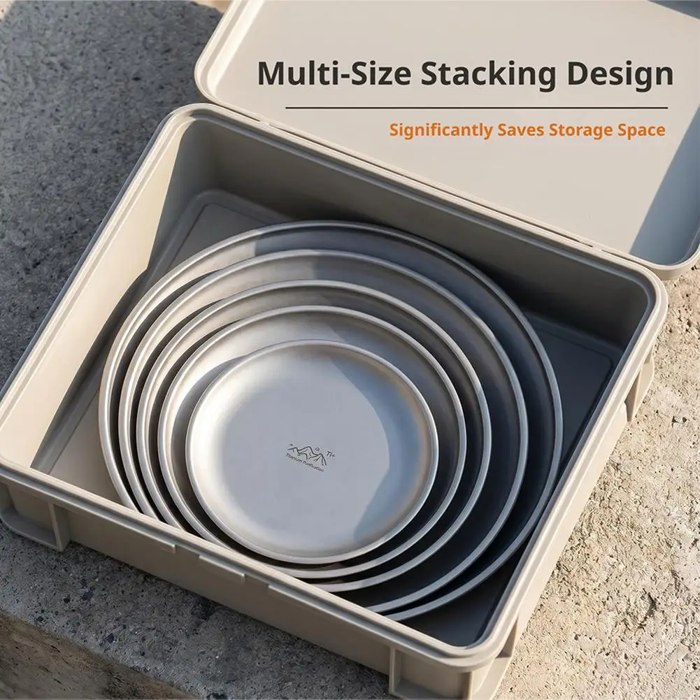 Lightweight Titanium Purification Plate for Versatile Use in Camping, Picnics, Travel, and Home