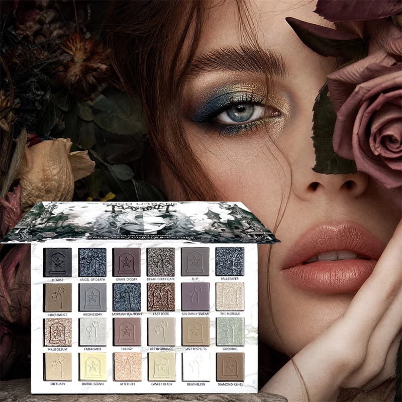 Vibrant 24-Color Smoky Eye Palette: Matte, Shimmer & Glitter Earth Tones