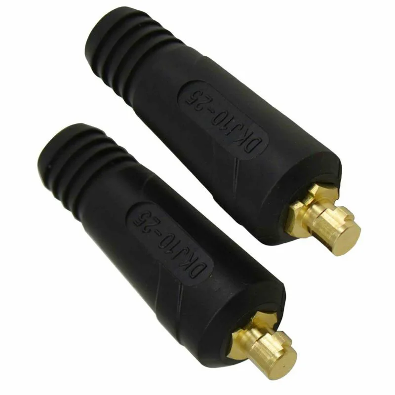 2pcs TIG Welding Cable Panel Quick Fitting Connector Welding Machine Socket Set DKJ10-25 200Amp Welding Supplies