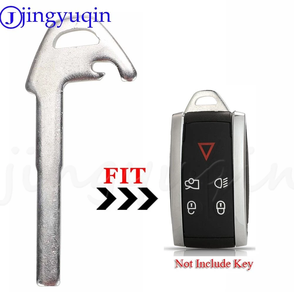 

jingyuqin New Smart Remote Car Key Keyless Entry Fob Uncut Key Blank Blade For Jaguar X XF XK XKR Replacement