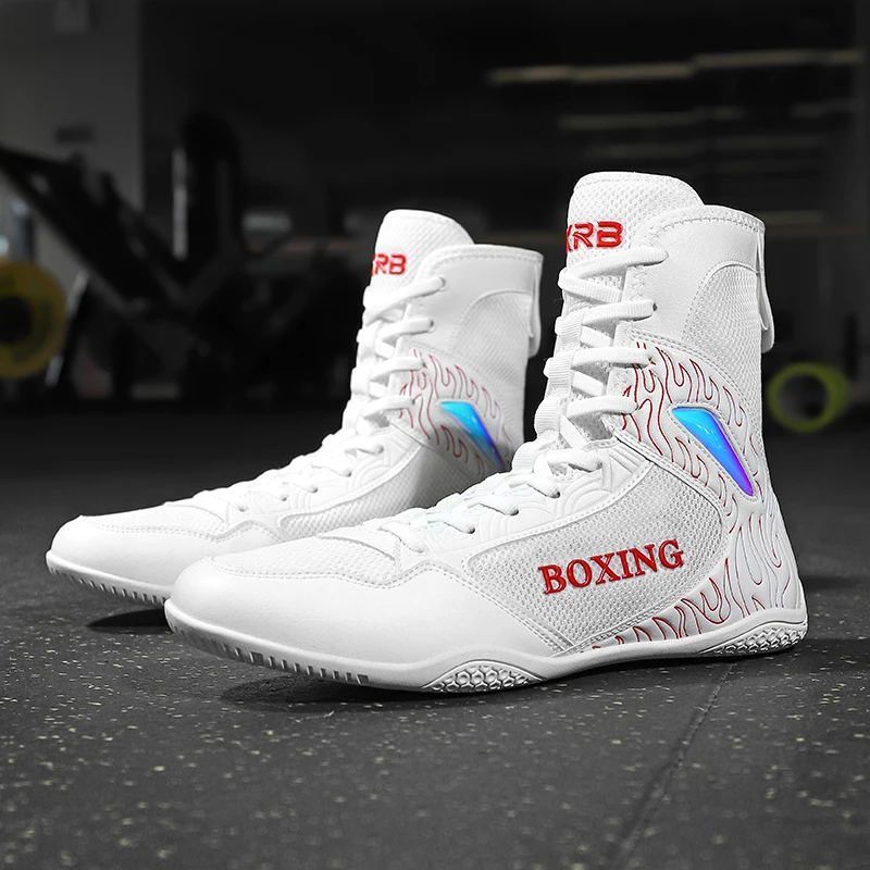 Unisex Men's Classic Wrestling Boots Outdoor Training Shoes Adult Breathable Boxing Boots Fighting Wrestling