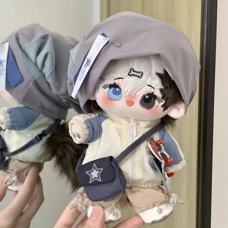 Original Sport Fashion Casual Clothes Suit Outfit For 20cm No Attribute Plush Dolls Dress Up Clothing Cosplay Gift 2