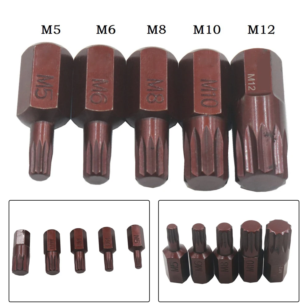 

1PC M5-M12 30mm Torx Screwdriver Bit Star Screwdriver Bit 10mm Hex Shank For Impact Screwdriver Head Socket Bit