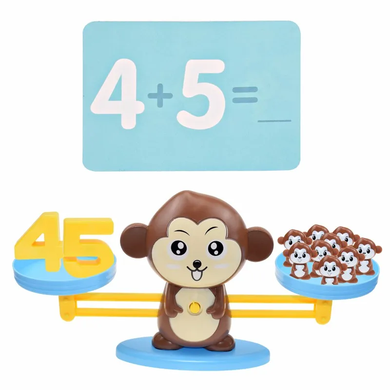 Astronauta Balance Math Jogo Educacional Early Learning Scale STEM  Brinquedos Montessori Math Toy Kids Math Balancing