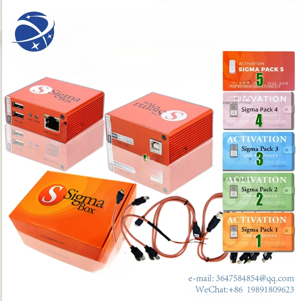 

Yunyi2023 The Newest Version 100% Original Sigma Plus Box+Pack 1 2 3 4 5 (12 months activation （ Have 50% Powerpack ) +9 Cables