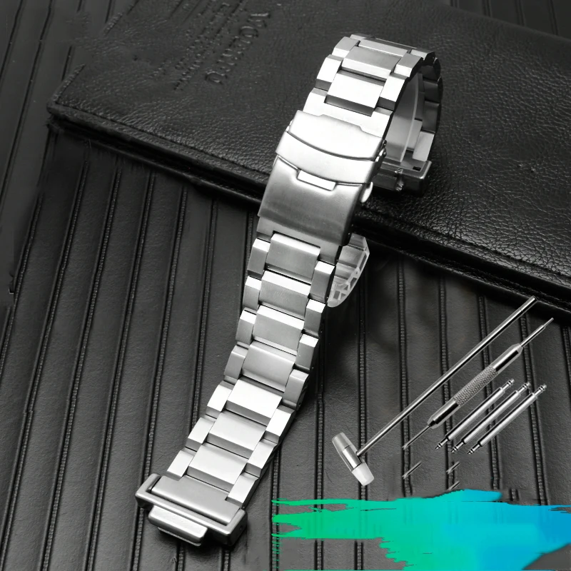 Фото Ремешок из нержавеющей стали для Casio серии GBX100 GA100 GA110 DW5600 DW5000 M5610 №4