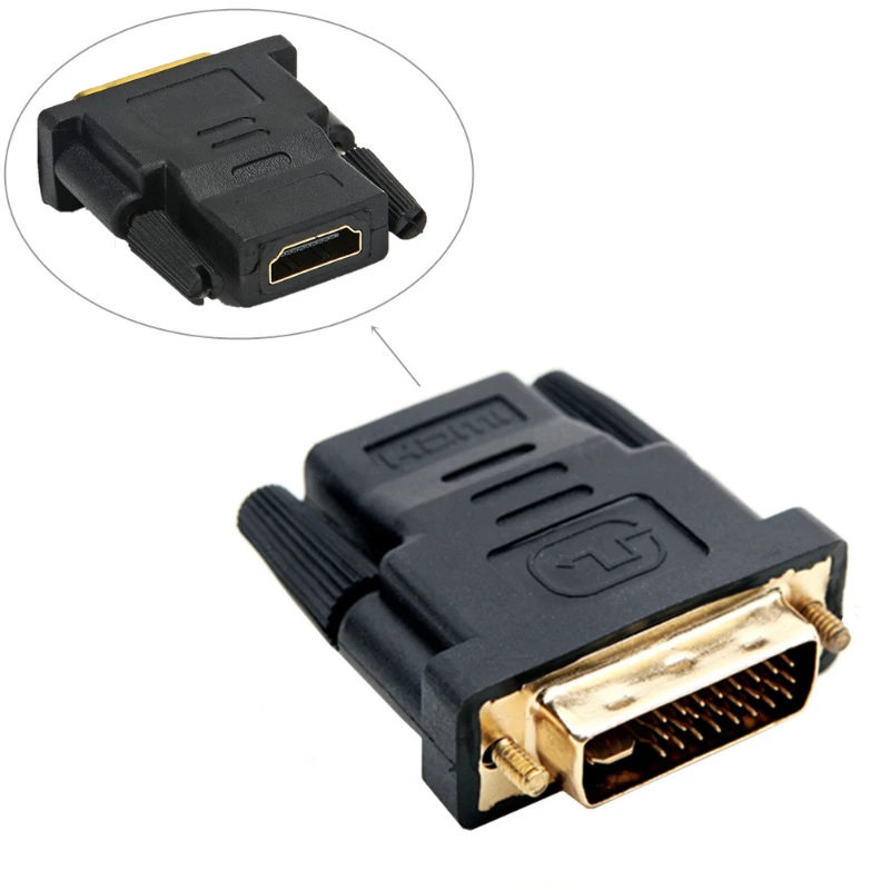 DVI zu HDMI-kompatibler Adapterst ecker DVI 24 1 Stecker zu HDMI-kompatibler Buchse Adapter HD-Buchse zu DVI 24 1 Stecker – Detail 2