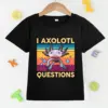 Cute Axolotl Print T Shirt, Tees For Kids Boys, Casual Short Sleeve T-shirtFor Summer Spring Fall, Tops As Gifts 2