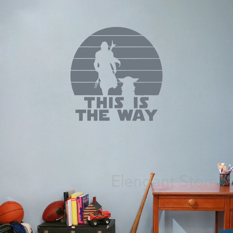 This Is The Way Vinyl Art Sticker Car Window Laptop Decoration Decal Kids Room WALL Decor Mural