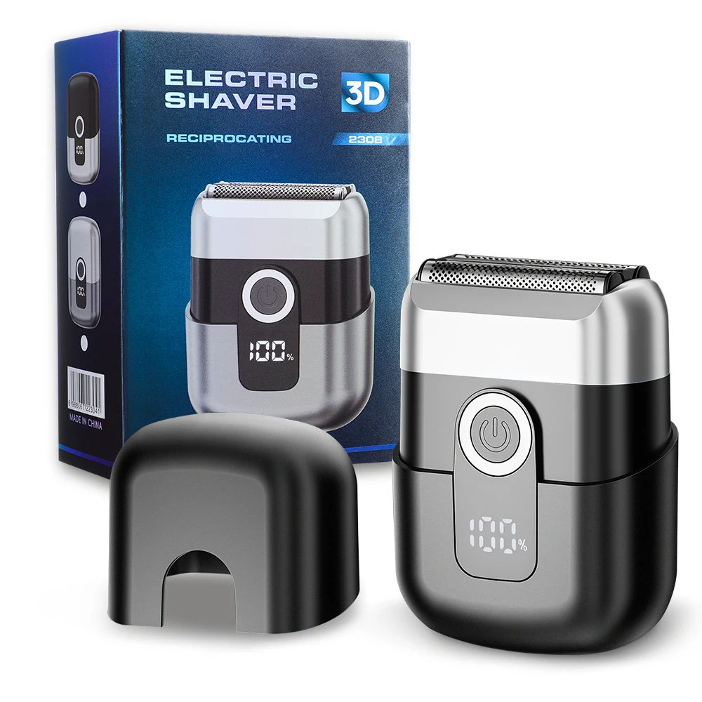 Mini Electric Reciprocating Beard Shaver,Fast Charging Portable Car Men Razor,We