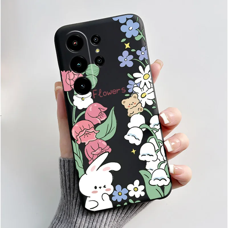 Luxury Cute Love Heart Rabbit Silicone Soft Back Phone Case