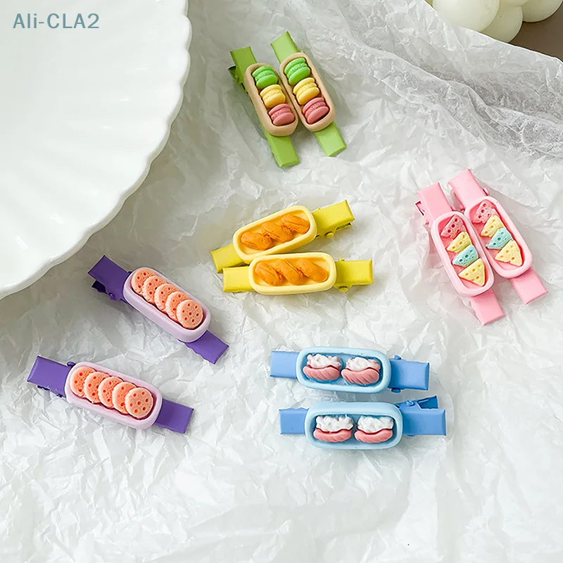 

5 шт./упаковка, заколки для волос с искусственным едой