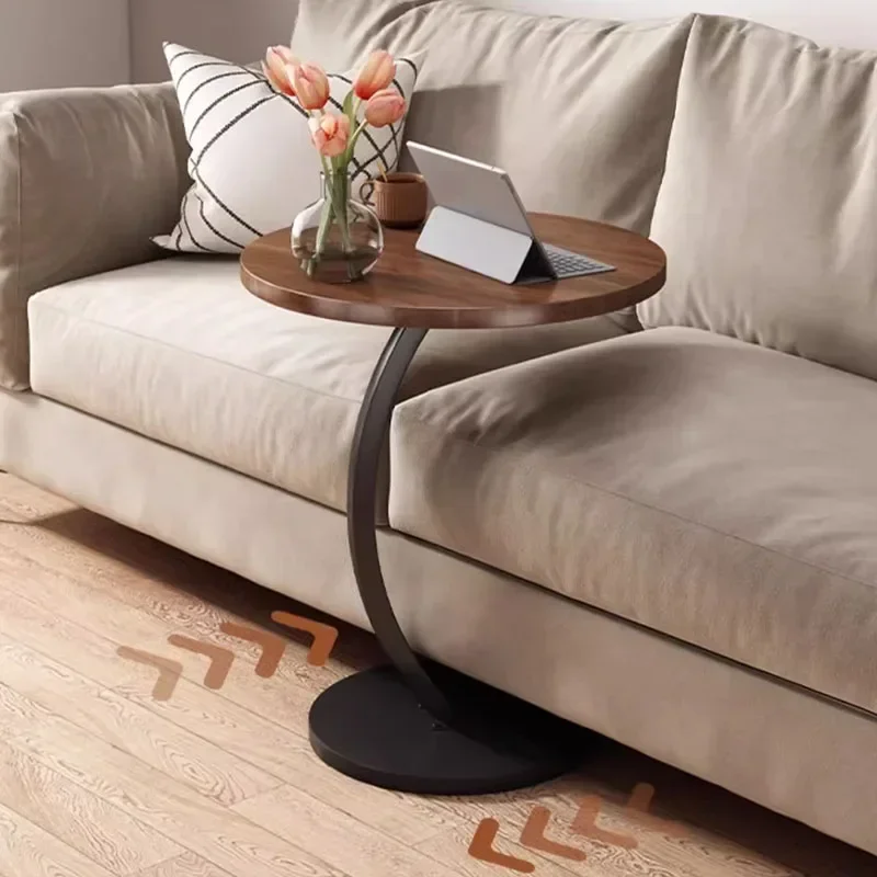 Minimalist Corner Side Table Tray Decorative Designer Italian Living Room Simple Wooden Tea Hallway Interior Furniture