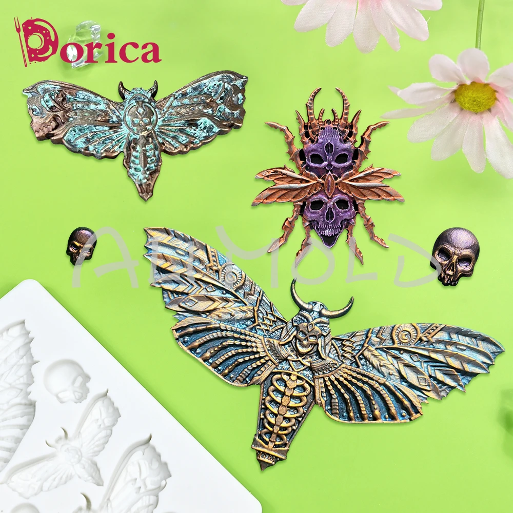 Molde de silicona con diseño en relieve de calavera de insecto, molde de  Chocolate para Fondant, arcilla de yeso para Halloween, herramienta de  decoración del hogar, utensilios para hornear pasteles - ..., image size:1000x1000