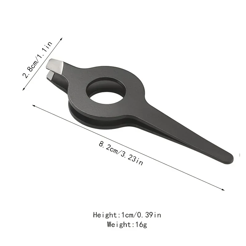 Out Handle Pig 1pcs hair clipper Slant Tweezer With Hollow Professional Eyebrow Facial Hair Remover Practical Beauty Tool For Me