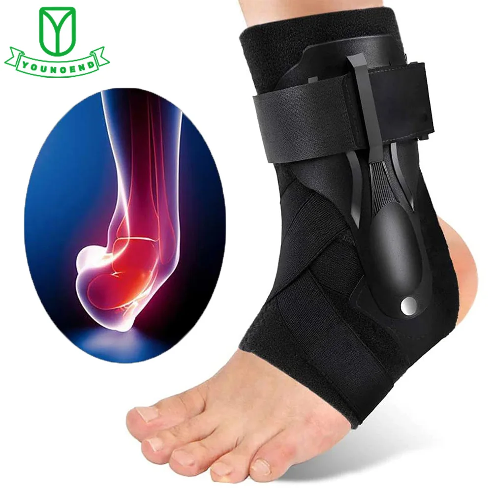 Ankle Support Brace with Side Stabilizer for Sprained Ankle Injury Recovery Achilles Tendonitis